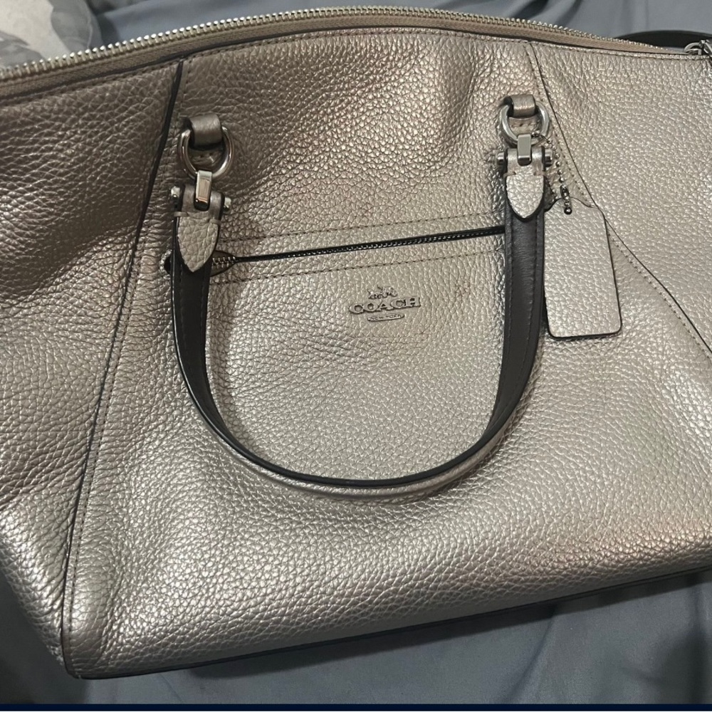 Silver Coach Purse